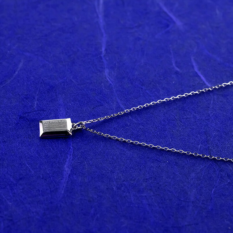 【ふるさと納税】ネックレス 純プラチナ ペンダントトップ レディース インゴット型 プラチナ pt999 チェーン 金属アレルギー 対応 プレート 小さめ スクエア 地金 ジュエリー シンプル 人気 普段 使い 250530mro200p999n SWAA351 サムネイル2