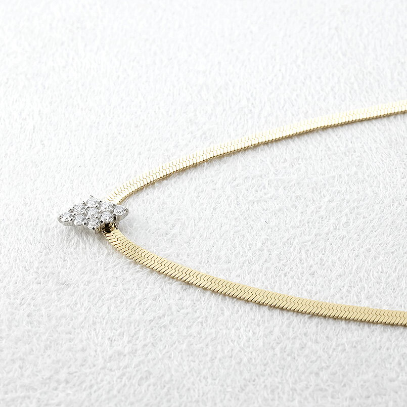 【ふるさと納税】ネックレス 18金 プラチナ レディース 18k ダイヤモンド ゴールド スネークチェーン 太め ペンダント アジャスター pt900 イエローゴールドK18 ジュエリー シンプル 人気 普段 使い 250603mro401dy101 SWAA346 サムネイル2