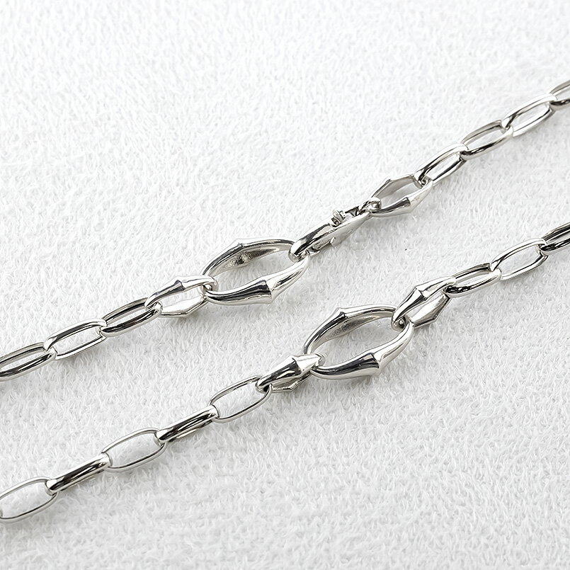 【ふるさと納税】ネックレス プラチナ レディース チェーンのみ 50cm チェーン 太め 幅広 pt850 金属アレルギー 対応 地金 チェーンだけ アズキチェーン 甲丸長小豆 ジュエリー シンプル 人気 普段 使い 250603mro200p SWAA340 サムネイル3