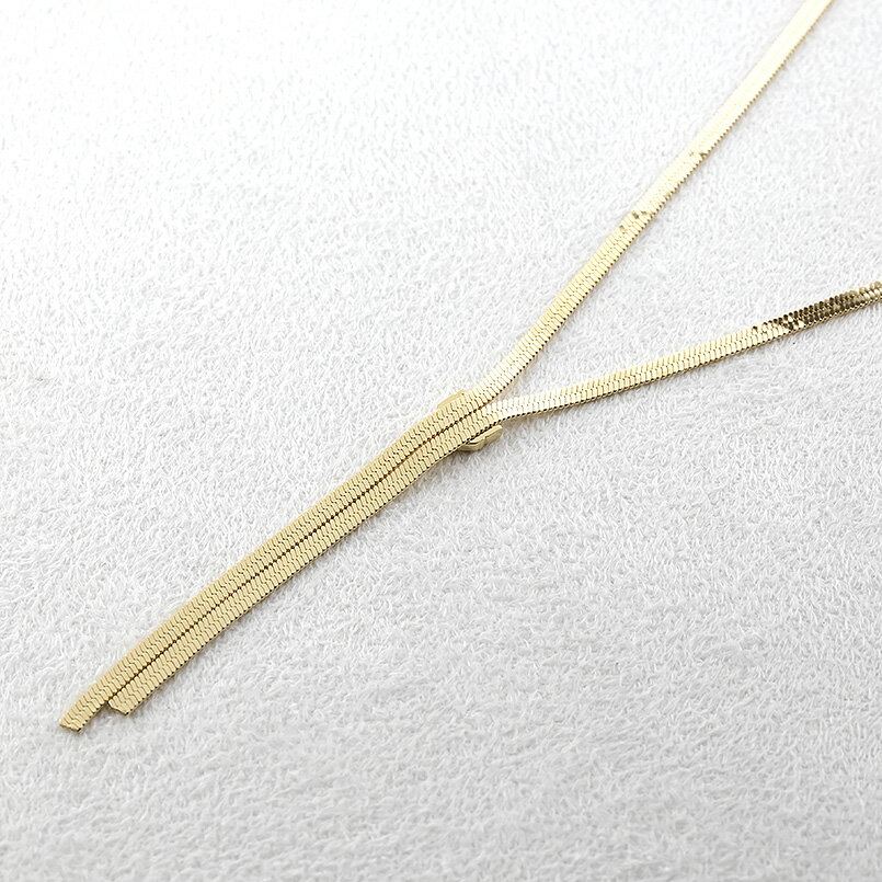 【ふるさと納税】ネックレス 18金 18k レディース ダイヤモンド ラリエット 45cm スネークチェーン 太め ダイヤ 0.02ct ゴールド イエローゴールドK18 K18 ジュエリー シンプル 人気 普段 使い 250603mro203y108 SWAA347 サムネイル2