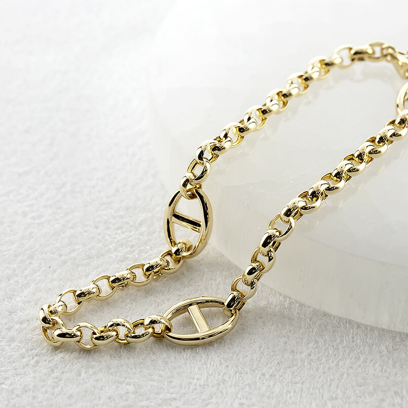 【ふるさと納税】ブレスレット 18金 k18 レディース チェーンのみ 18cm 太め ゴールド イエローゴールドK18 18k 甲丸中空長小豆 アズキチェーン シンプル ジュエリー 250623mro400ymuni SWAA342 サムネイル3