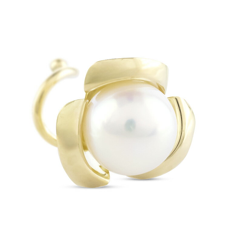 【ふるさと納税】18金 ピアス 片耳 レディース アコヤ真珠 パール 花モチーフ フラワー ゴールド K18 シンプル 人気 つけっぱなし 簡単装着 キャッチのいらないピアス キャッチナッシャー 250625sz201yu SWAA304 サムネイル3