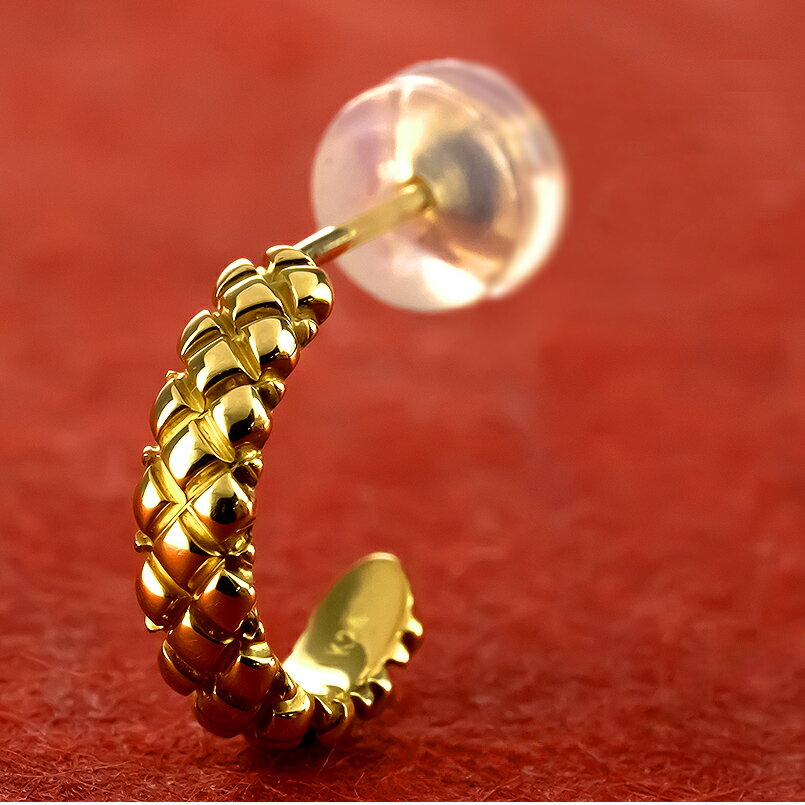 【ふるさと納税】 ヘビ 蛇 24金 純金 フープ ピアス ゴールド フープピアス スネーク 片耳 24k ウロコ 鱗 K24 金具18金 k18 お守り 巳年 干支 へび年 シンプル プレゼント 250207mro203 山梨県 昭和町 ジュエリー アクセサリー ギフト プレゼント 念日 誕生日 SWAA276 サムネイル2