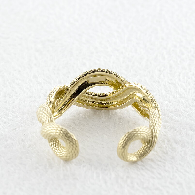 【ふるさと納税】 ヘビ 蛇 18金 リング メンズ 指輪 フリーサイズ k18 ゴールド 太め 幅広 スネーク シンプル 干支 巳年 へび年 イエローゴールドK18 18k ピンキーリング 250117201ym 山梨県 昭和町 ジュエリー アクセサリー ギフト プレゼント 記念日 誕生日 SWAA243 サムネイル3