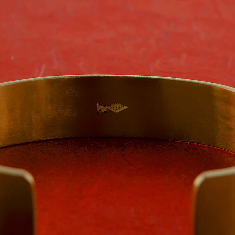 【ふるさと納税】 ブレスレット 純金 造幣局検定刻印付 K24 鍛造技法 幅15mm 腕周り20cm 210204105tmunik24-20 山梨県 昭和町 ジュエリー アクセサリー ギフト プレゼント 贈り物 記念日 誕生日 お祝い パーティー カジュアル フォーマル SWAA240 サムネイル2