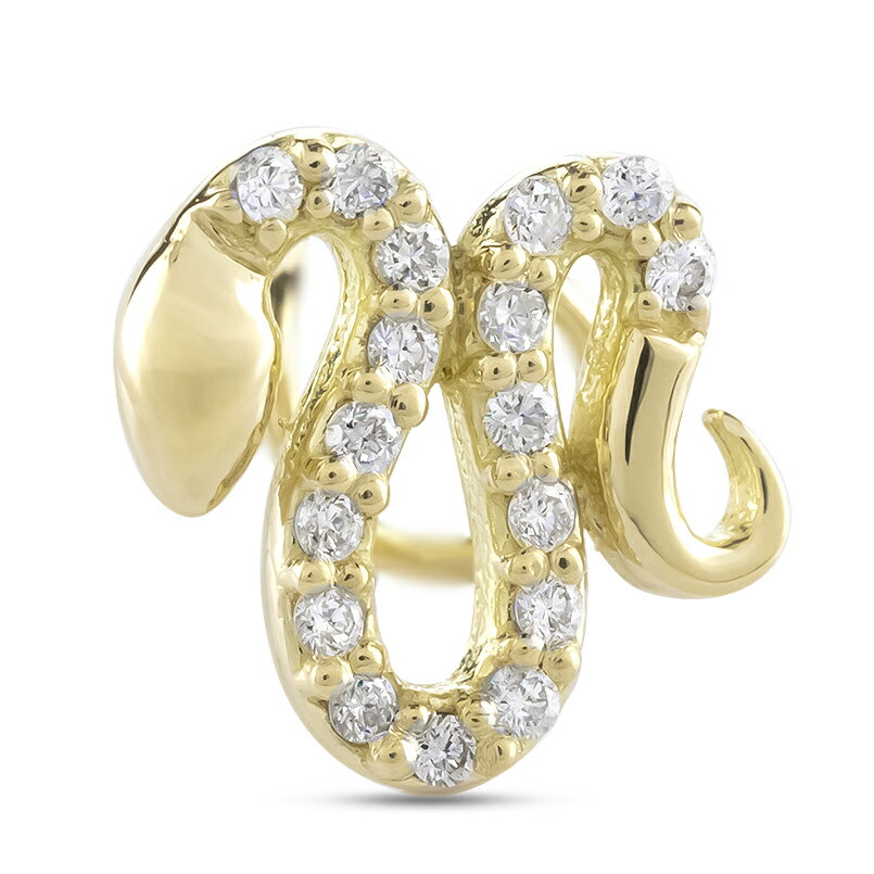 【ふるさと納税】 ヘビ 蛇 18金 ピアス つけっぱなし 片耳 馬蹄 ダイヤモンド キャッチのいらないピアス へび 18k ゴールド スネーク 巳年 イエローゴールドK18 キャッチナッシャー 250326401yu 山梨県 昭和町 ジュエリー アクセサリー プレゼント 記念日 誕生日 SWAA267 サムネイル3