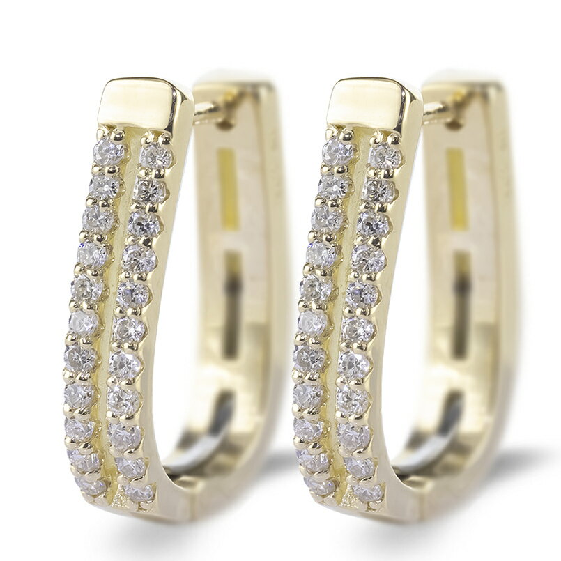 【ふるさと納税】 18金 フープ ピアス 18k ダイヤモンド フープピアス レディース 大きめ ゴールド ペア ダイヤ 0.24ct 中折れバネ式 イエローゴールドK18 ジュエリー250401bd400dy 山梨県 昭和町 ジュエリー アクセサリー ギフト プレゼント 記念日 誕生日 SWAA263-dy サムネイル2