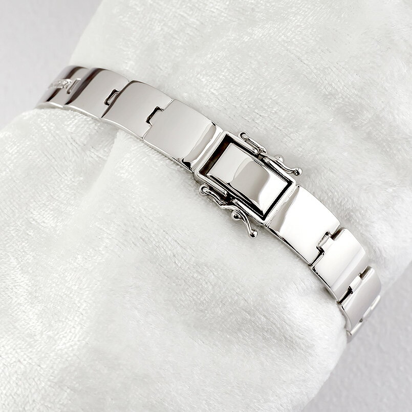 【ふるさと納税】 プラチナ ブレスレット ダイヤモンド 0.30ct 中折れ式 20cm バングル 太め 幅広 ダイヤ pt900 ジュエリー シンプル 管理番号120202203 SWAA004 サムネイル3