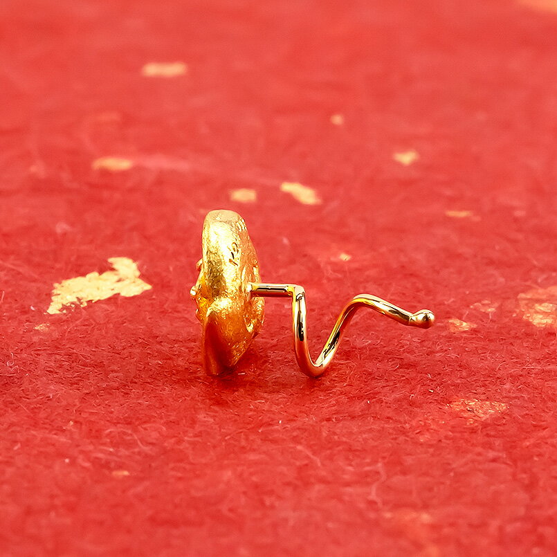 【ふるさと納税】 24金 18金 ピアス 片耳 純金 ダイヤモンド 薔薇 キャッチのいらないピアス つけっぱなし k24 18k ゴールド フラワー 花 バラ キャッチナッシャー 山梨県 昭和町 管理番号220304103u SWAA027 サムネイル2