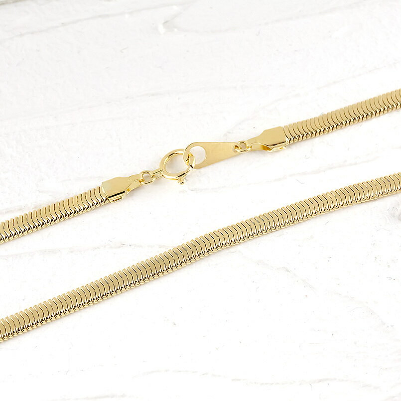 【ふるさと納税】 18金 ネックレス 40cm チェーン のみ スネークチェーン k18 ゴールド シンプル チェーンだけ イエローゴールドK18 18k ジュエリー 山梨県 昭和町 送料無料 管理番号211221mro103yn40 SWAA046 サムネイル3