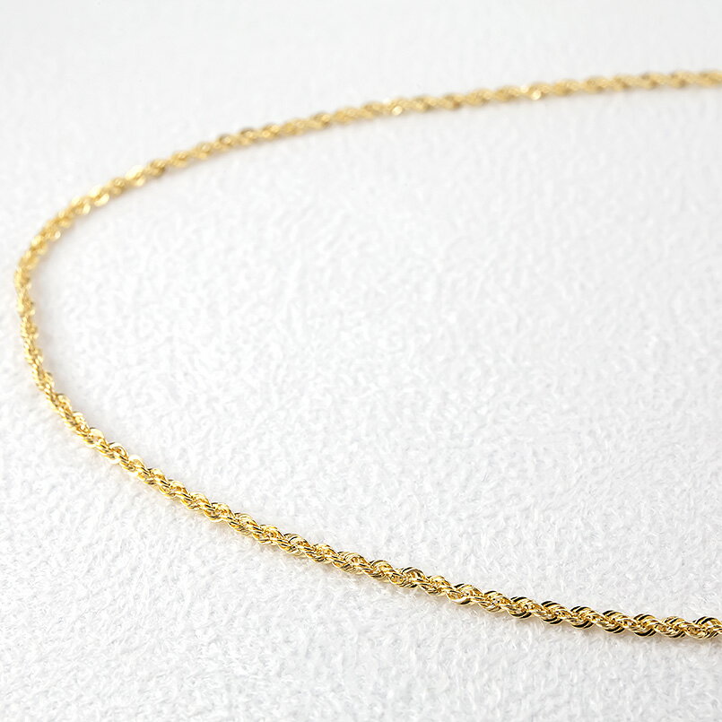 【ふるさと納税】 ふるさと納税 18金 ネックレス 65cm 18k 中空 おしゃれ アクセサリー ジュエリー シンプル カジュアル フォーマル プレゼント ギフト 贈り物 山梨県 18金 ネックレス 65cm シャインロープチェーン 18k 中空　管理番号221013nm100yn65 SWAA057 サムネイル3