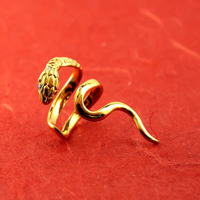 【ふるさと納税】 ヘビ 蛇 24金 イヤーカフ 大ぶり 純金 イヤリング ブルーダイヤモンド 片耳 ゴールド ダイヤ k24 24k イヤカフ ジュエリー シンプル 山梨県 昭和町 送料無料 管理番号221122103dk24 SWAA072 サムネイル2