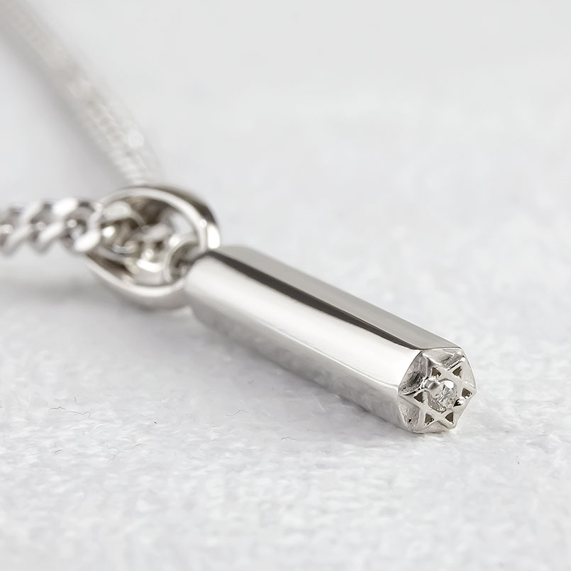 【ふるさと納税】 純プラチナ ペンダントトップ メンズ ダイヤモンド 六芒星 六角柱 プラチナ ネックレス ダイヤ pt999 星 筒型 ジュエリー 人気 山梨県 昭和町 送料無料 管理番号221109102pt999mba SWAA074 サムネイル3