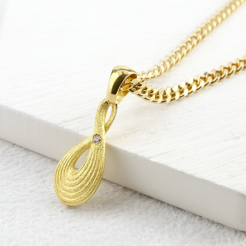 【ふるさと納税】 純金 24金 ペンダントトップ ダイヤモンド インフィニティ ネックレス ゴールド ダイヤ 24k K24 プレゼント ギフト 贈り物 山梨県 昭和町 送料無料 管理番号230404101dk24mba SWAA091 サムネイル2