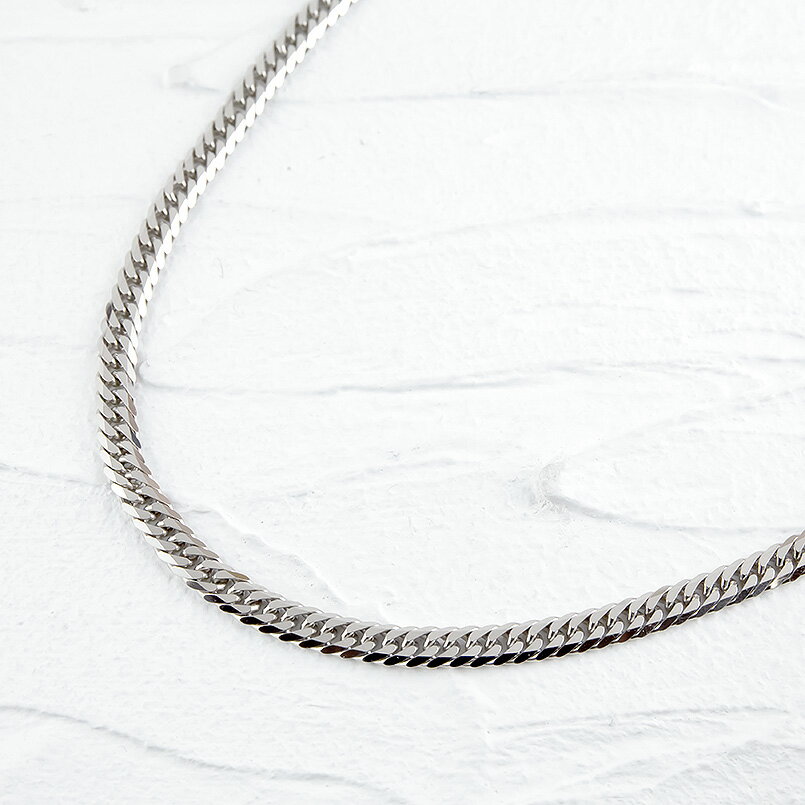 【ふるさと納税】 プラチナ 喜平 チェーン ネックレス 40cm 24g 6面ダブル pt850 中折れ式 チェーンのみ チェーンだけ シンプル ジュエリー 山梨県 昭和町 送料無料 管理番号220610mro101pn40 SWAA092 サムネイル2