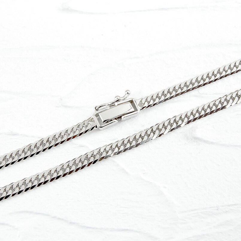 【ふるさと納税】 プラチナ 喜平 チェーン ネックレス 40cm 24g 6面ダブル pt850 中折れ式 チェーンのみ チェーンだけ シンプル ジュエリー 山梨県 昭和町 送料無料 管理番号220610mro101pn40 SWAA092 サムネイル3