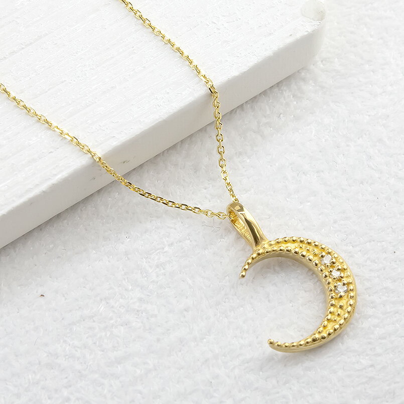 【ふるさと納税】 純金 24金 ペンダントトップ ダイヤ 三日月 イエロー ダイヤモンド ネックレス K24 24k 月 ムーン ゴールド シンプル ジュエリー 山梨県 昭和町 送料無料 管理番号230404103 SWAA096 サムネイル3