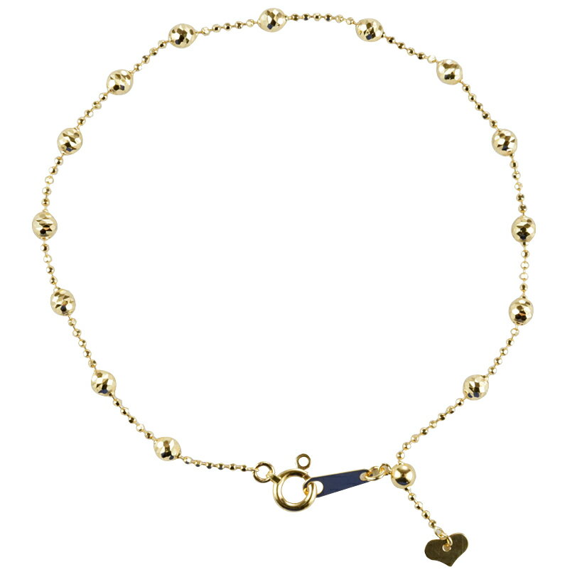 【ふるさと納税】 18金 ブレスレット 18cm レディース k18 スライド式 カットボール ハート ゴールド イエローゴールドK18 18k ジュエリー シンプル 山梨県 昭和町 送料無料 管理番号210513nm100ySWAA118 サムネイル2