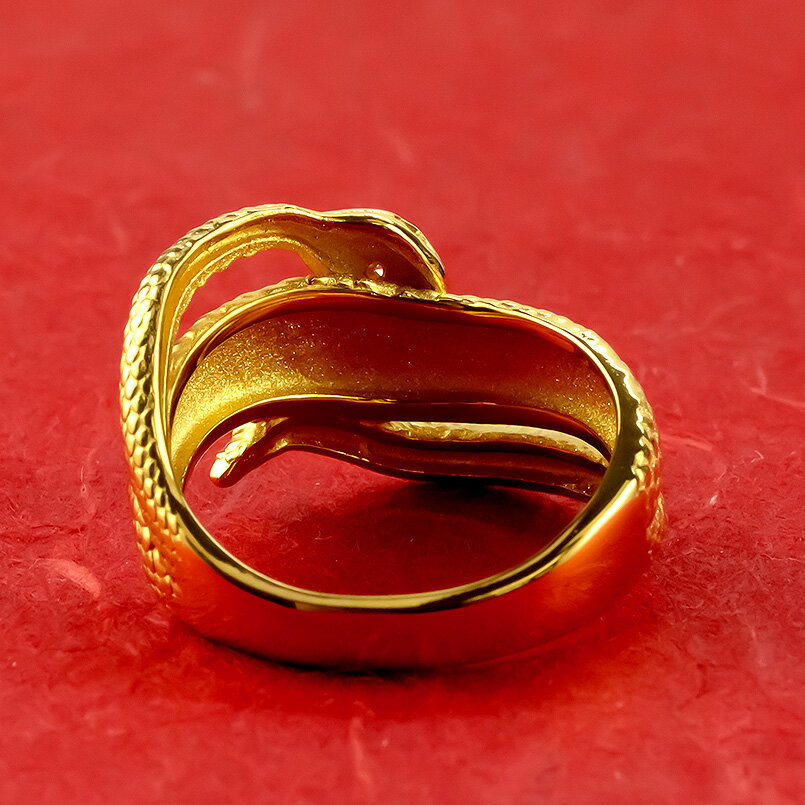 【ふるさと納税】 蛇 ヘビ 純金 リング 24金 指輪 ダイヤモンド スネークリング ダイヤ ゴールド 24k K24 幅広 縁起物 干支 巳年 お守り シンプル 山梨県 昭和町 送料無料 管理番号221005100k24 SWAA129 サムネイル3