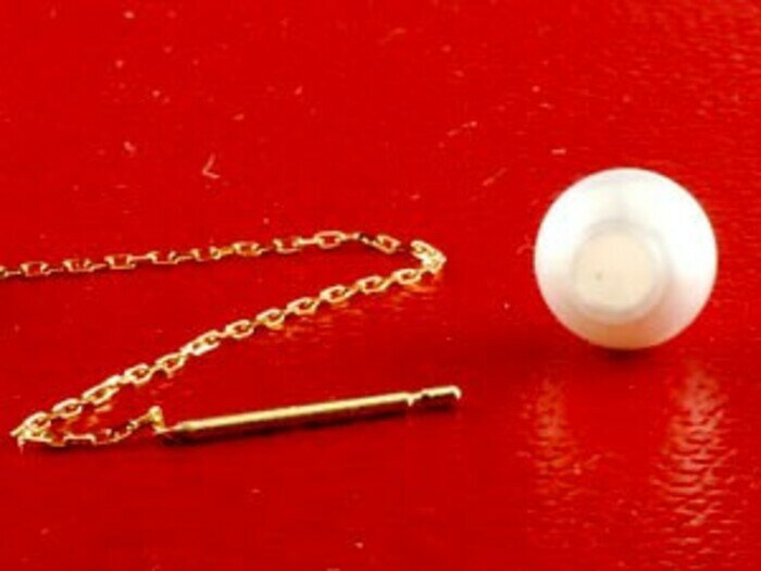 【ふるさと納税】 18金 ピアス k18 パール ロングピアス あこや真珠 アメリカンピアス ペア ゴールド イエローゴールドK18 パールキャッチ 揺れる 人気 山梨県 昭和町 送料無料 管理番号150708500y SWAA146 サムネイル2