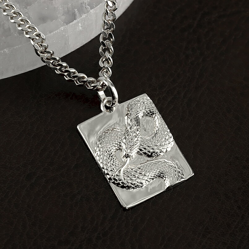 【ふるさと納税】 ヘビ 蛇 プラチナ ペンダントトップ スネーク プレート ネックレス ダイヤ 喜平 ダイヤモンド 0.005ct ペンダント 大ぶり pt900 干支 巳年 ジュエリー シンプル 記念日 誕生日 贈り物241017sh202dpm 山梨県昭和町 アクセサリー プレゼント お祝い SWAA229 サムネイル2