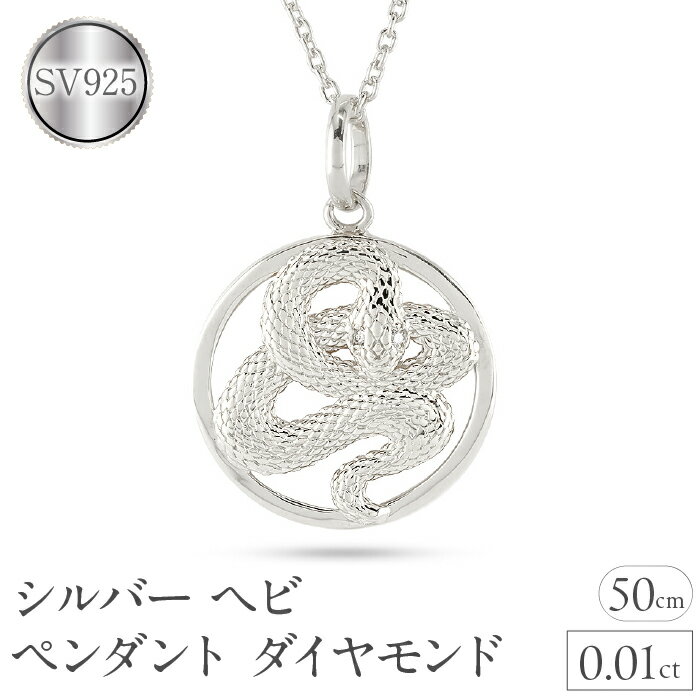 ヘビ 蛇 ペンダントトップ スネーク ネックレス メンズ ダイヤ シルバー ダイヤモンド 0.01ct ペンダント 大ぶり サークル sv925 干支 巳年シンプル 記念日 誕生日 人気 241017sh203dsm 山梨県 昭和町 ジュエリー アクセサリー プレゼント 贈り物 SWAA234