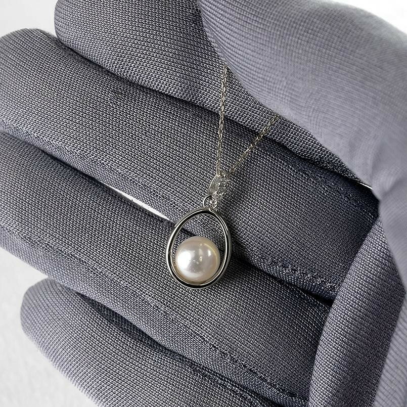 【ふるさと納税】 プラチナ ペンダントトップ パール ダイヤ アコヤ真珠 ネックレス ダイヤ 真珠 あこや ドロップ pt900 フォーマル シンプル 人気 ジュエリー 山梨県 昭和町 送料無料 240509400p SWAA153 サムネイル2