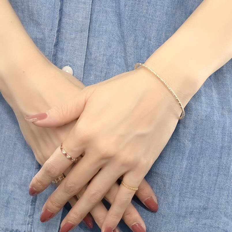 【ふるさと納税】 18金 ブレスレット k18 フリーサイズ ゴールド 形状記憶 バングル 簡単着脱 イエローゴールドK18 18k 人気 シンプル ジュエリー 山梨県 昭和町 送料無料 240508an401y SWAA154 サムネイル3