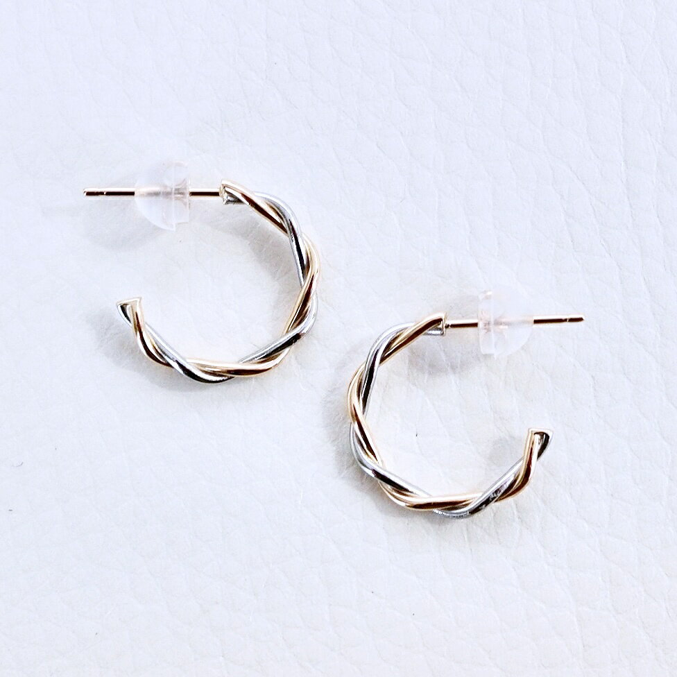 【ふるさと納税】 ふるさと納税 K18 イエローゴールド プラチナ 地金 ピアス ギフト ジュエリー 保証書付 ケース付 贈り物 人気 おすすめ 山梨県 昭和町 母の日 敬老の日 Pt900/K18YG 地金 2カラー コンビ ピアス 保証書付 SNO-1967 SWAD049 サムネイル2