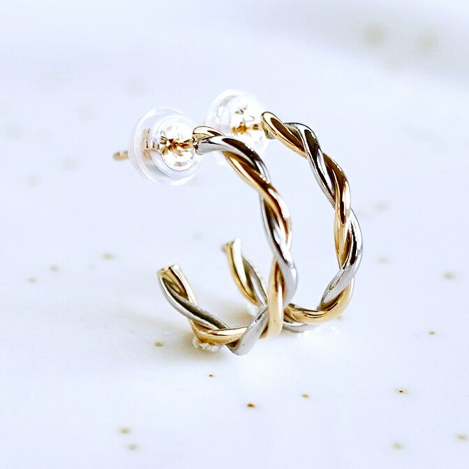 【ふるさと納税】 ふるさと納税 K18 イエローゴールド プラチナ 地金 ピアス ギフト ジュエリー 保証書付 ケース付 贈り物 人気 おすすめ 山梨県 昭和町 母の日 敬老の日 Pt900/K18YG 地金 2カラー コンビ ピアス 保証書付 SNO-1967 SWAD049 サムネイル3