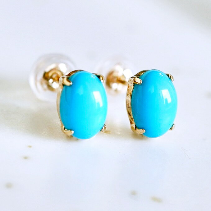 【ふるさと納税】 ふるさと納税 K18 イエローゴールド ピアス ギフト ジュエリー 保証書付 ケース付 贈り物 人気 おすすめ 山梨県 昭和町 母の日 敬老の日 K18 イエローゴールド ターコイズ トルコ石オーバル 一粒石 ピアス 保証書付 KO-0048 SWAD061 サムネイル3