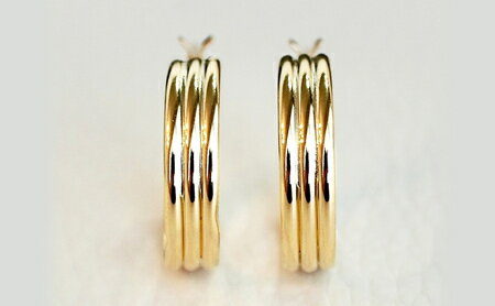 【ふるさと納税】ふるさと納税 フープピアス イエローゴールド ジュエリー k18 地金 18k 18金 ピアス ジュエリーケース付 保証書付 おしゃれ ギフト プレゼント 山梨県 昭和町K18 イエローゴールド 地金 フープピアス(直径20mm) 保証書付 KO-0009SWAD003 サムネイル2