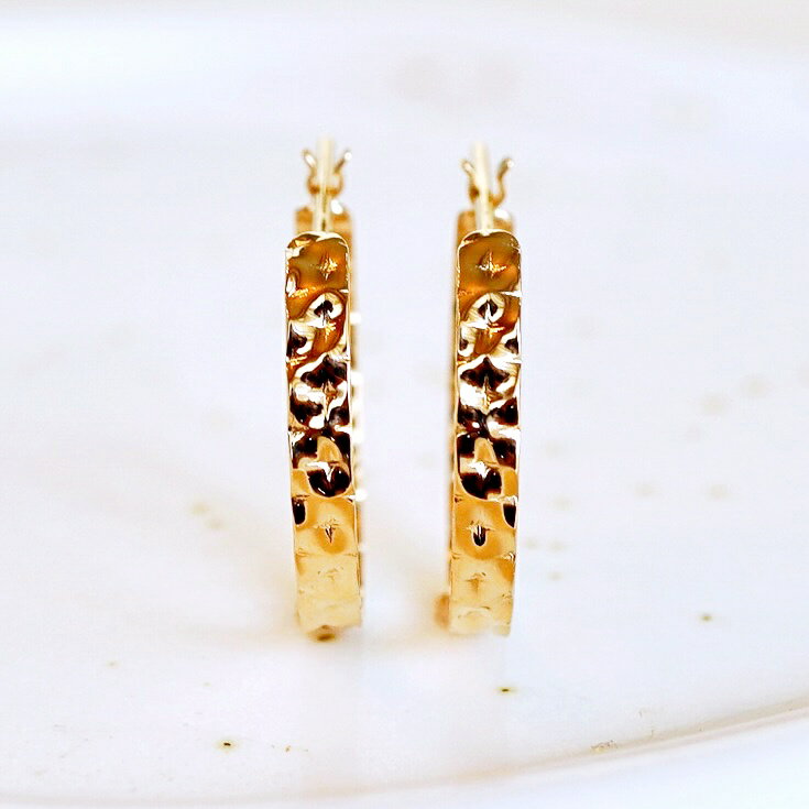 【ふるさと納税】 K18 18金 イエローゴールド 地金 フープピアス （直径20mm） 保証書付 NO-1965 ふるさと納税 18K 地金 ピアス 18金ピアス K18ピアス ギフト ジュエリー 保証書付 ケース付 贈り物 ギフト プレゼント 記念日 人気 おすすめ 山梨県 昭和町 SWAD079 サムネイル3