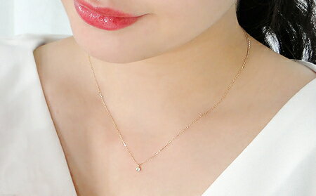 【ふるさと納税】 ふるさと納税 イエローゴールド ダイヤモンド ネックレス 10金 ダイヤ シンプル ファッション おしゃれ 誕生日 ギフト プレゼント 贈り物 山梨県 昭和町 母の日 人気 保証書付 ケース付 K10イエローゴールド　1粒ダイヤモンドネックレス　CSN00134 SWAV002 サムネイル3