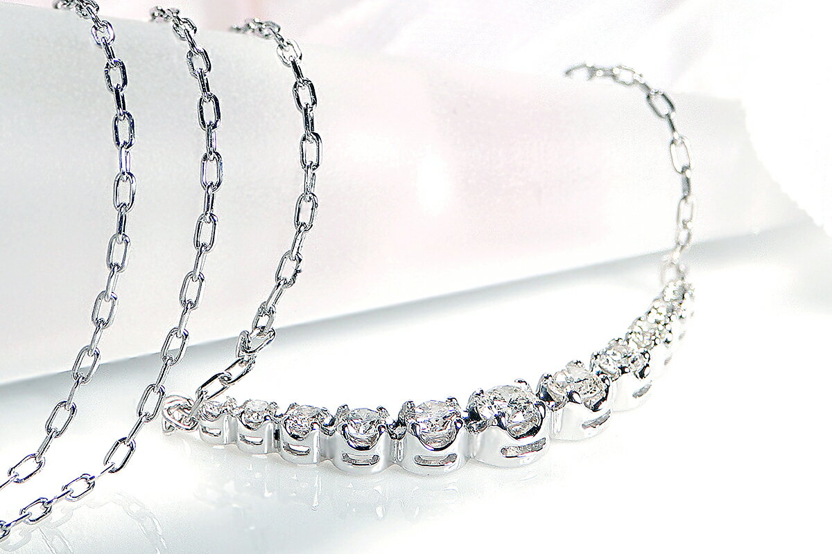 【ふるさと納税】 ふるさと納税 プラチナ プラチナ900 ダイヤモンド ネックレス ラインネックレス ギフト ジュエリー 贈り物 人気 おすすめ 山梨県 昭和町 母の日 敬老の日 【0.3ct】プラチナ900　ダイヤモンド　ラインネックレス　CSN00106-pt SWAV013 サムネイル2