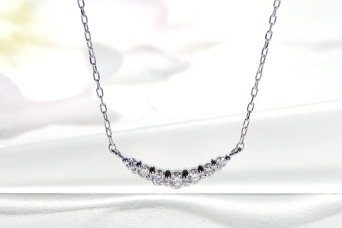 【ふるさと納税】 【0.12ct】PT900 グラデーション ダイヤモンド ネックレス CSN00201-PT SWAV020 サムネイル3