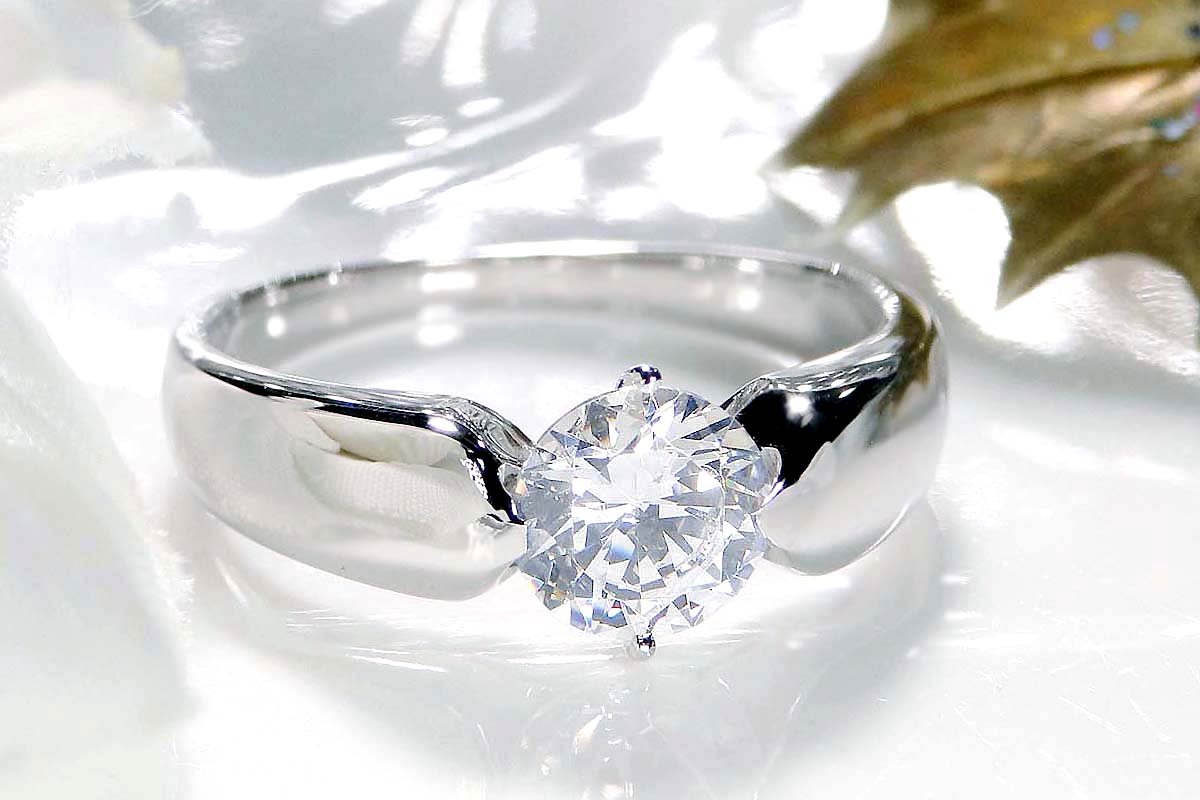 【ふるさと納税】 【中央宝石研究所鑑定書】 pt900 HカラーUP ダイヤモンド リング【1.00ct 】 CSR0153 SWAV050 サムネイル3