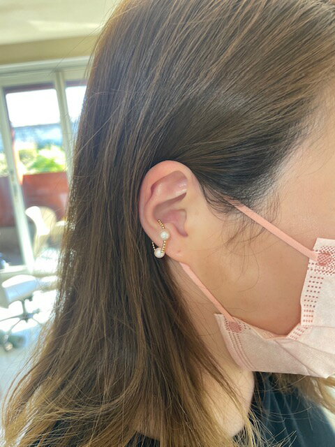 【ふるさと納税】 ふるさと納税 18金 イエローゴールド アコヤ真珠 パール イヤーカフ ギフト ジュエリー 贈り物 人気 おすすめ 山梨県 昭和町 母の日 敬老の日 SWBG001 サムネイル2