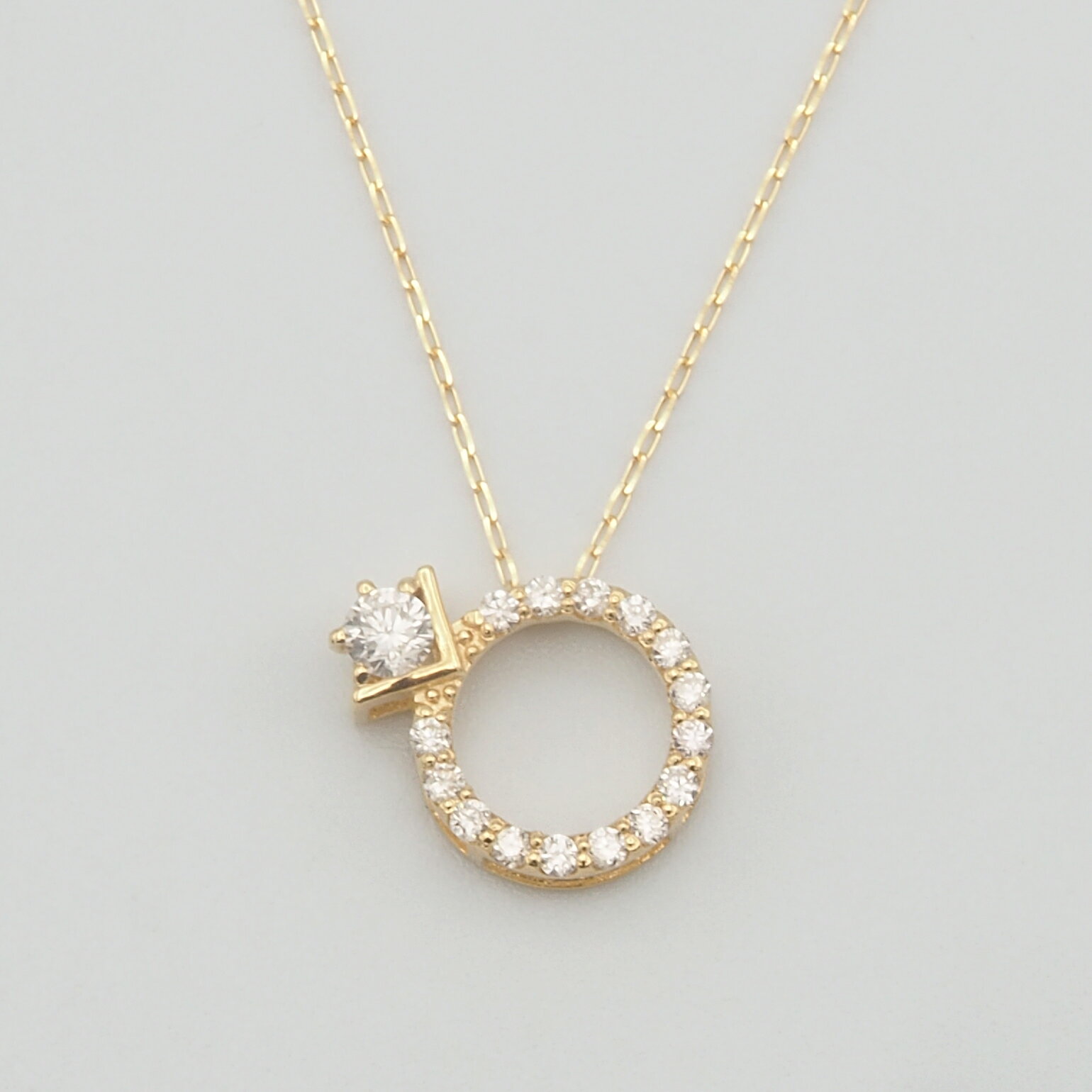 【ふるさと納税】 0.15ct ダイヤモンド ペンダントネックレス 選べるカラー ふるさと納税 ネックレス ペンダント ジュエリー 昭和町 山梨県 送料無料 SWBT015 サムネイル2