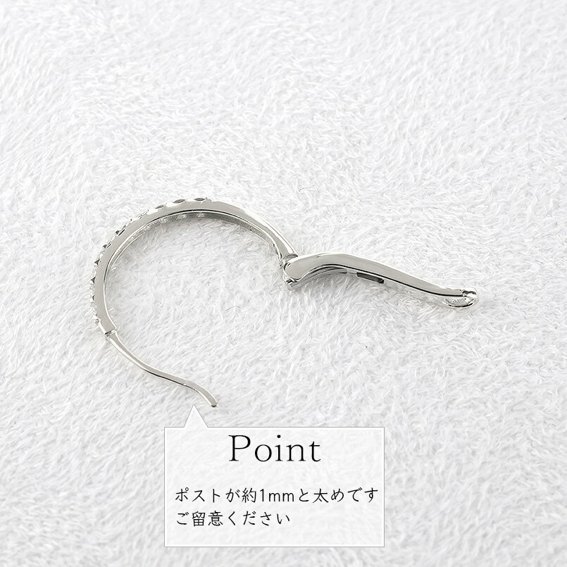 【ふるさと納税】 プラチナ フープ ピアス ダイヤモンド フープピアス レディース 大きめ ペア ダイヤ 0.5ct 金属アレルギー 対応 pt900 中折れ式 貫通式 シンプル 250226hy203p 山梨県 昭和町 ジュエリー アクセサリー ギフト プレゼント 贈り物 記念日 誕生日 SWAA282-pt サムネイル3