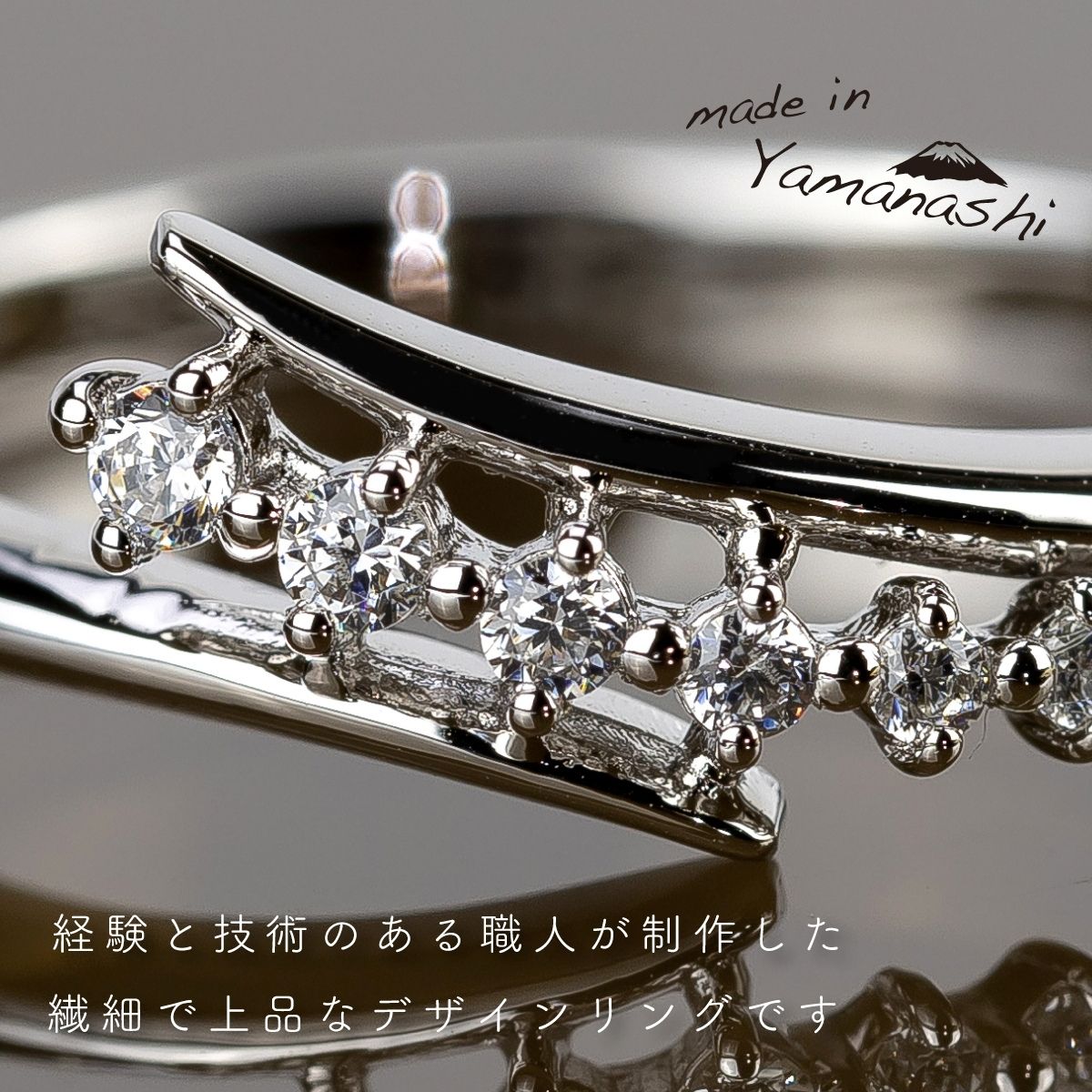 【ふるさと納税】ダイヤ 指輪 pt900 ダイヤモンドリング 0.08ct （RP-MR-1189）鑑別書 保証書 ケース 付 ジュエリー アクセサリー 宝石 プラチナ ギフト プレゼント 贈り物 記念日 お祝い 誕生日 人気 高級 山梨県 西桂町 クリスマス サムネイル3