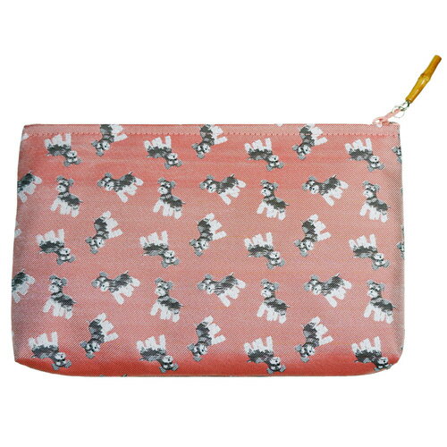 【ふるさと納税】 No.378 がま口＆ポーチ　iruyo　シュナウザー　コーラル ／ わんちゃん ワンちゃん 犬 送料無料 山梨県 サムネイル2