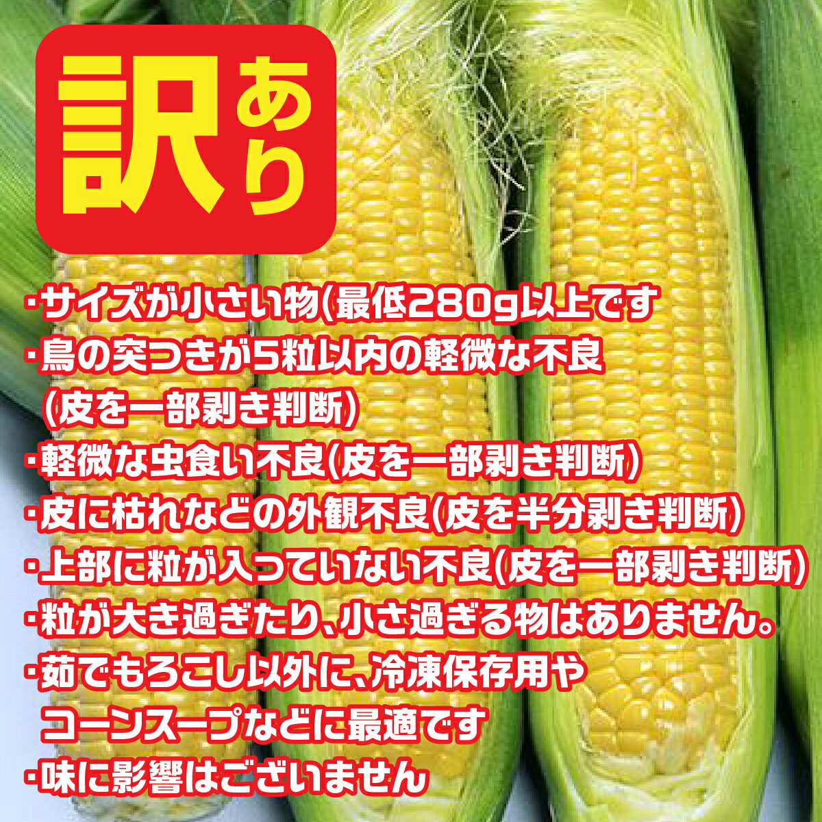 【ふるさと納税】【2026年7月下旬発送】鳴沢村産　とうもろこし　恵味スタ－　【訳あり品】 ふるさと納税 山梨県 鳴沢村 送料無料 NSH005 - 画像2