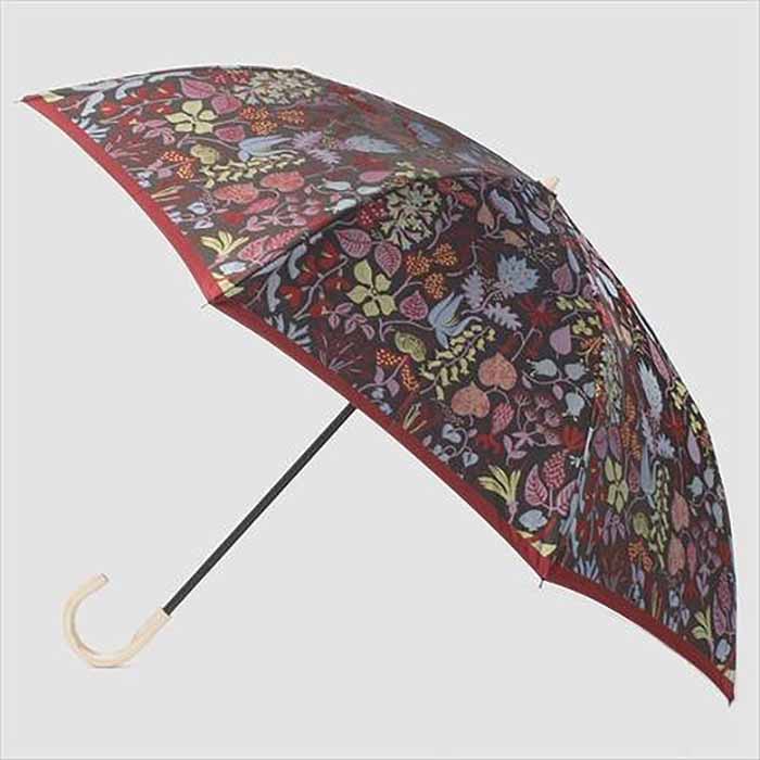 【ふるさと納税】 槙田商店 折りたたみ傘スティグリンドベリ【HERBARIUM】レッド(ハーバリウム) 晴雨兼用 FAA5049 サムネイル2
