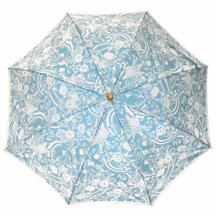 【ふるさと納税】 槙田商店【晴雨兼用】長傘 kirie 更紗：レイクブルー FAA5046 サムネイル2