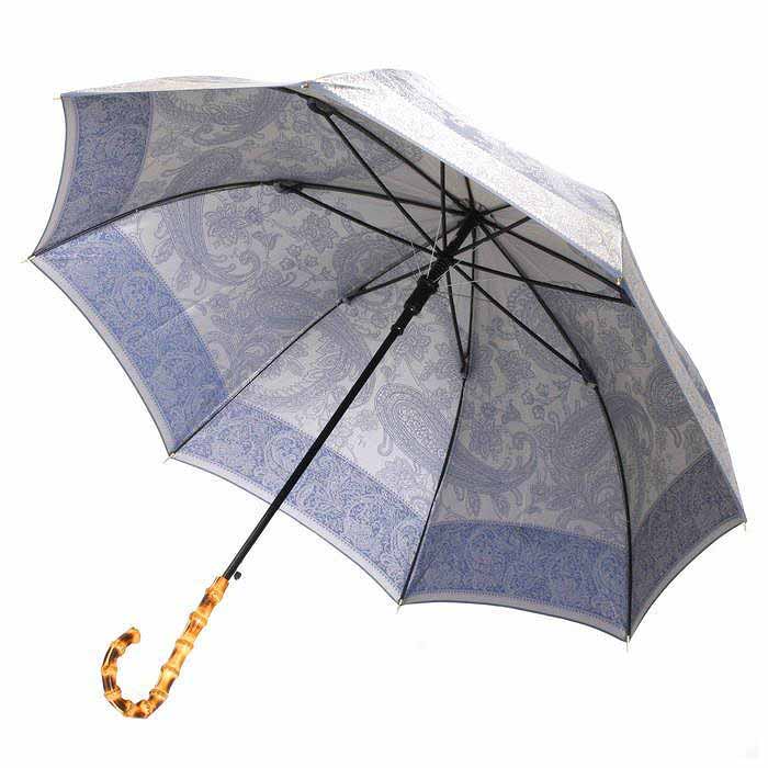 【ふるさと納税】 槙田商店【晴雨兼用】長傘 kirie ペイズリー:ミステリアスブルー FAA5044 サムネイル3