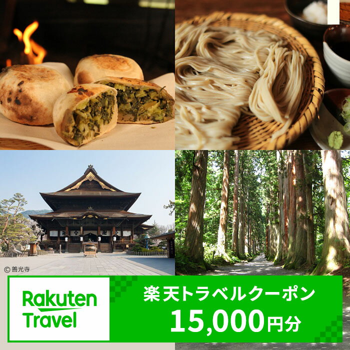 長野県長野市の対象施設で使える　楽天トラベルクーポン　寄付額50,000円(クーポン 15,000円)　 長野 宿泊 宿泊券 ホテル 旅館 旅行 旅行券 観光 トラベル チケット 旅 宿 券
