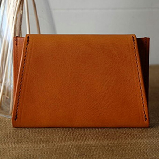 植物タンニンレザーのカードケース(赤茶) プレゼント 女性 オシャレ 男性 ギフト ファッション小物 革小物 雑貨 カード入れ 革製品