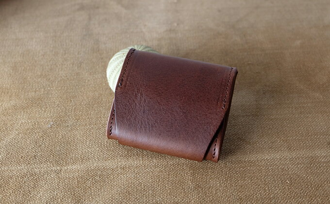 【ふるさと納税】植物タンニンレザーのコインケース(こげ茶) プレゼント 女性 オシャレ 男性 ギフト ファッション小物 革製品 小銭入れ サムネイル2