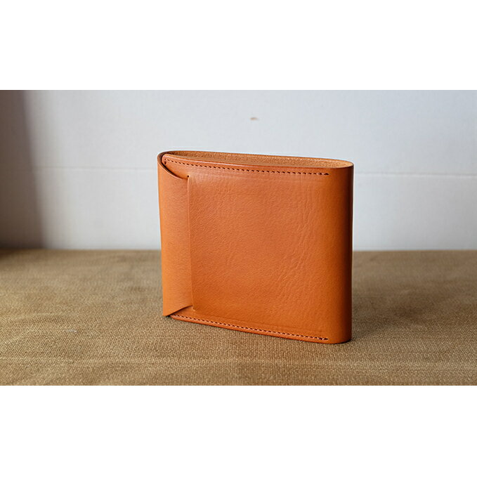 植物タンニンレザーの二つ折財布(赤茶) プレゼント 女性 オシャレ 男性 ギフト ファッション小物 さいふ 革製品